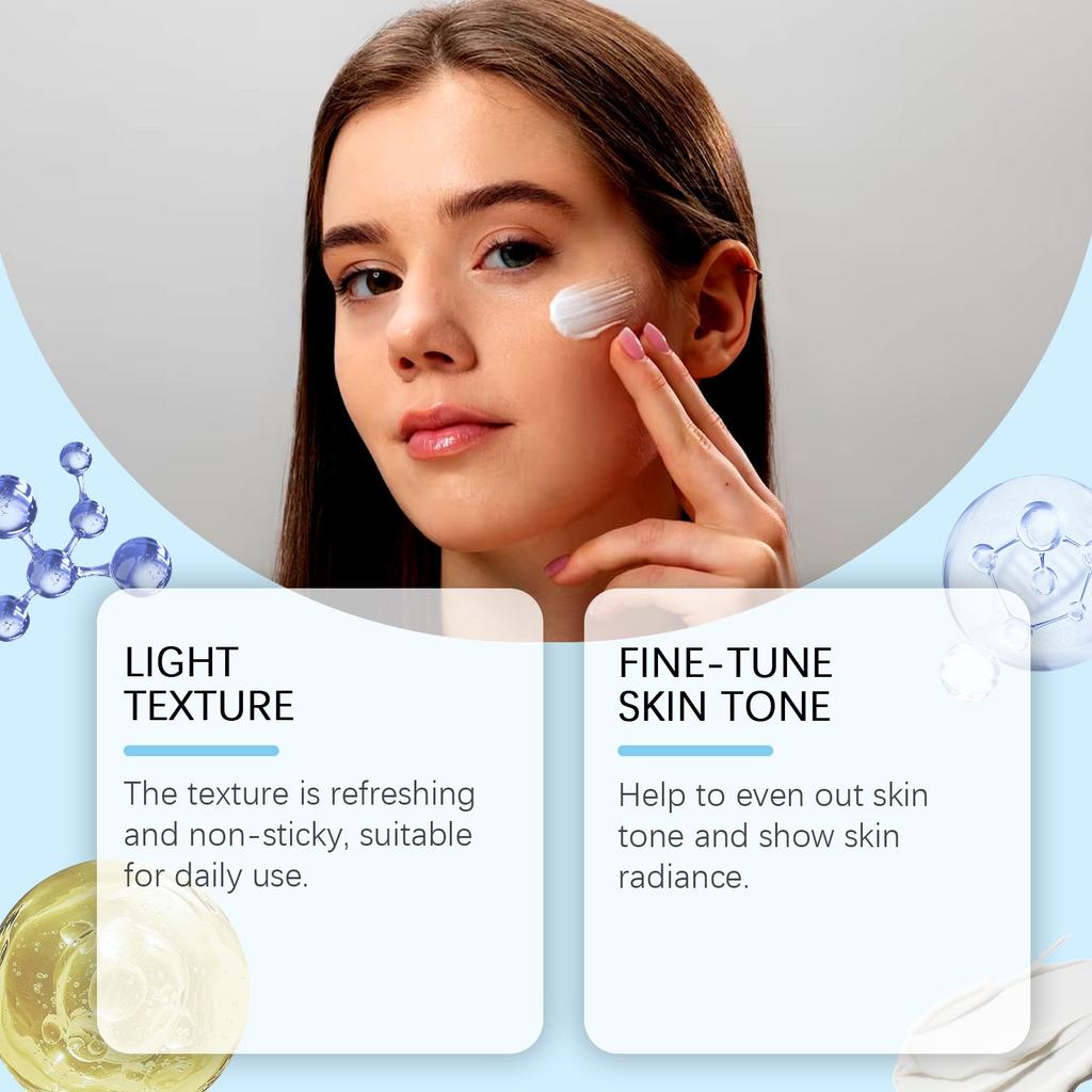 Солнцезащитный крем SPF50+ отбеливающий для меланиновой кожи натуральный увлажняющий солнцезащитный крем для лица и тела натуральные ингредиенты для всех типов кожи блокирует УФ-лучи 50 мл