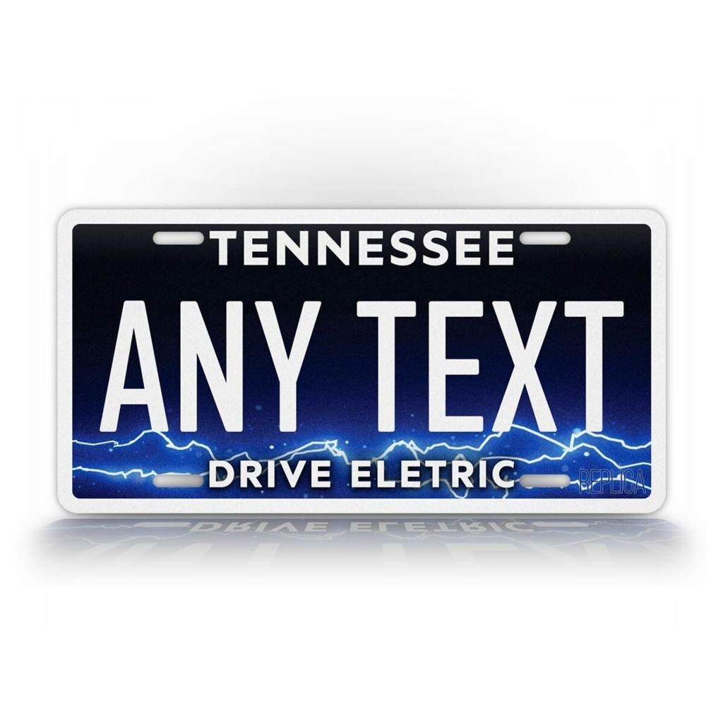Personalized Tennessee Electric Custom Text Sign Metal Wall Decor Waterproof
