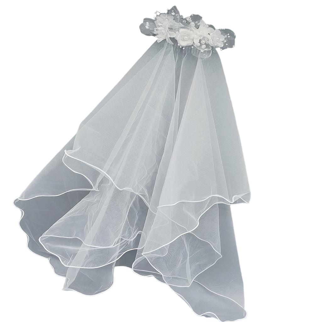 Elegant Bridal Veil With Comb Double Layer Veil Bridal Headpiece Wedding Accessory Fashionable Wedding Veil