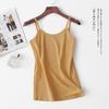 Solid Color Elastic Camisole with A Backless Base Tank Top for Women's Summer Thin Outerwear