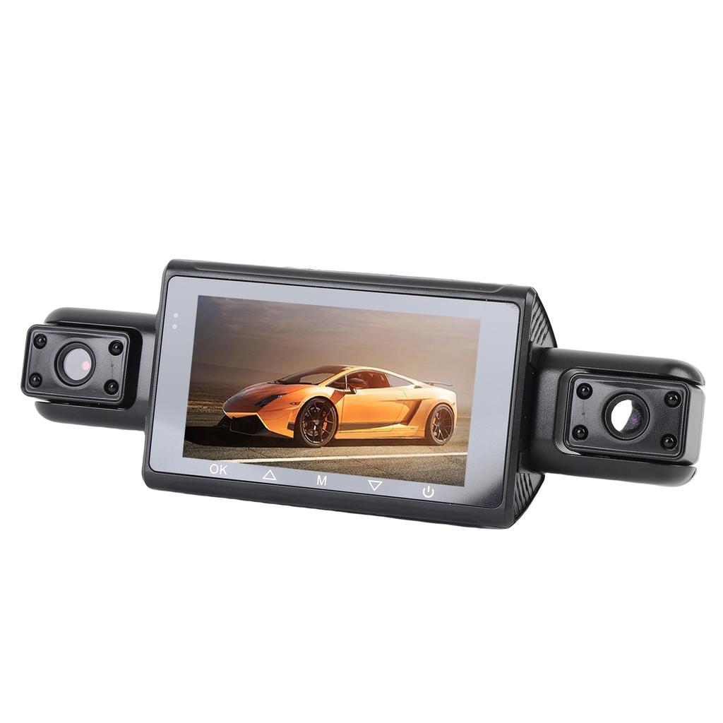 2K HD Видеорегистратор Передний Задний Внутри Левый Правый Широкоугольный 3-дюймовый Экран WiFi Видеорегистратор с Картой Памяти 64 ГБ для Автомобилей