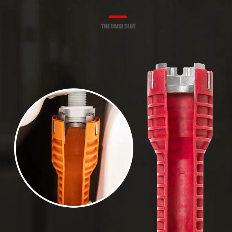 Инструмент для сантехники раковины Ремонтный инструмент для сантехники Противоскользящий гаечный ключ для раковины Сантехник Гаечный ключ для ванной комнаты 8 в 1/5 в 1 Многофункциональные наборы ремонтных инструментов Аксессуары