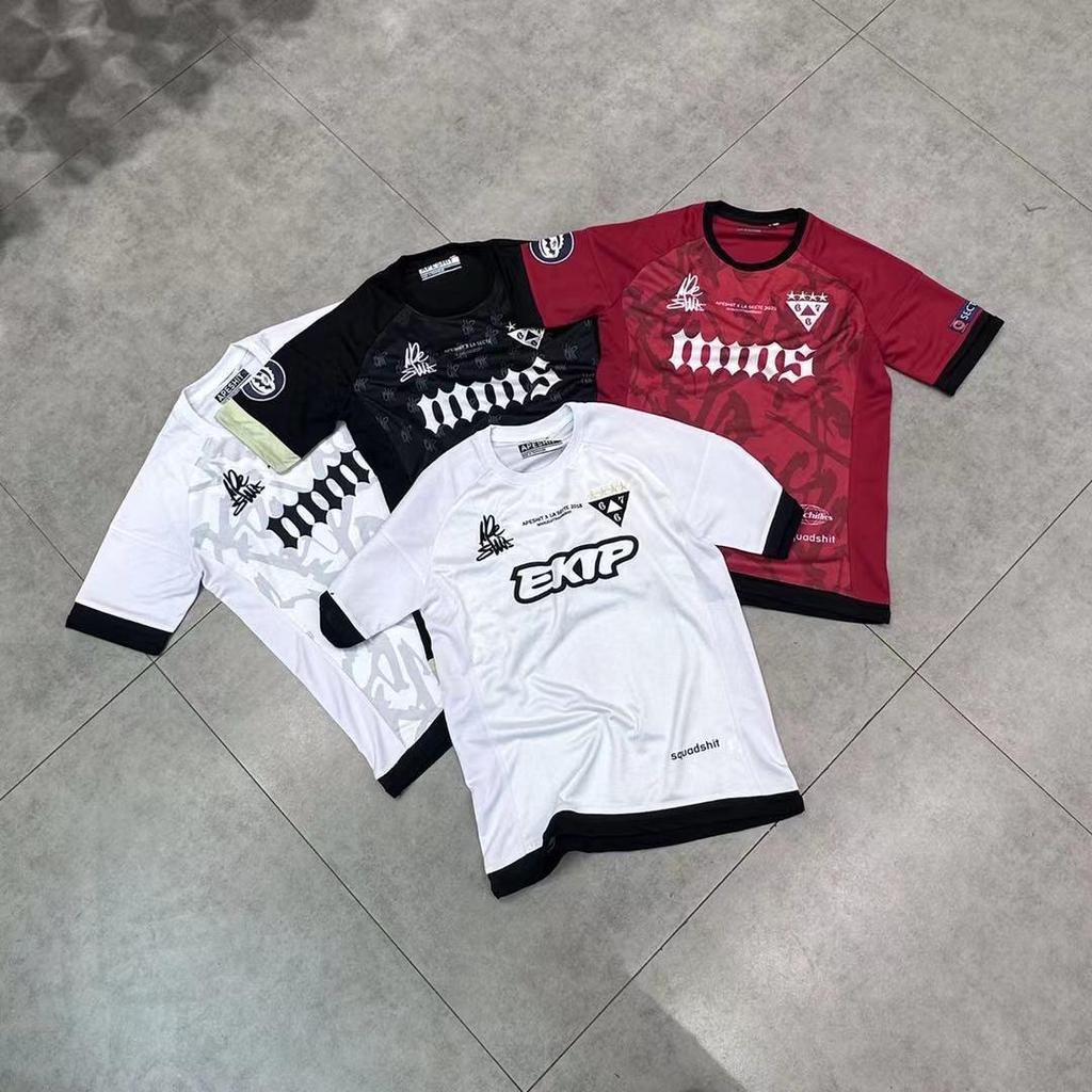 Футболка из джерси с вышивкой Apeshit Hip-Hop Street Fashion