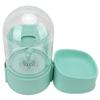Pet Food Water Feeder Detachable Bowl Automatic Gravity Dog Feeder for Dogs and CatsGreen