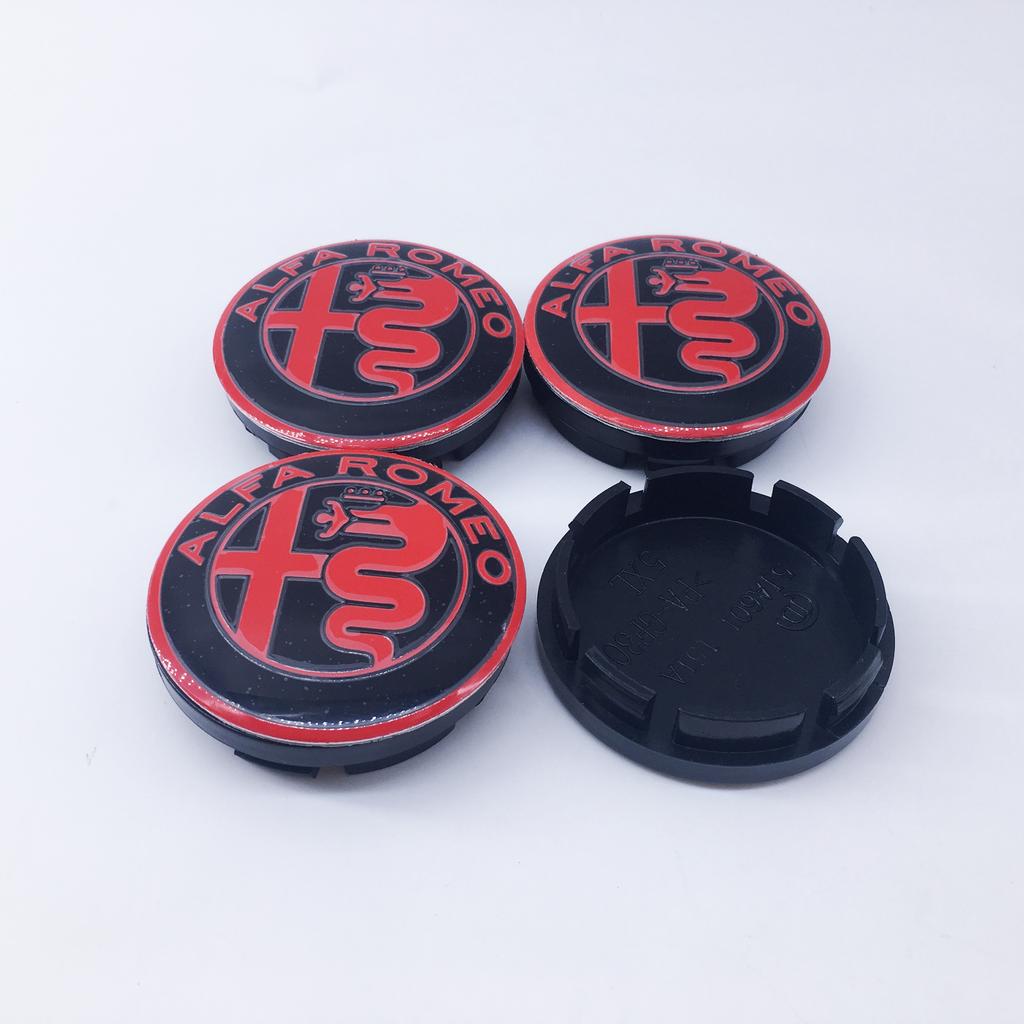 10Pcs 56mm For Alfa Romeo 159 147 156 Giulietta GT Mito Brera Giulia Car Wheel Hub Logo Modification Wheel Hub Cover Decoration