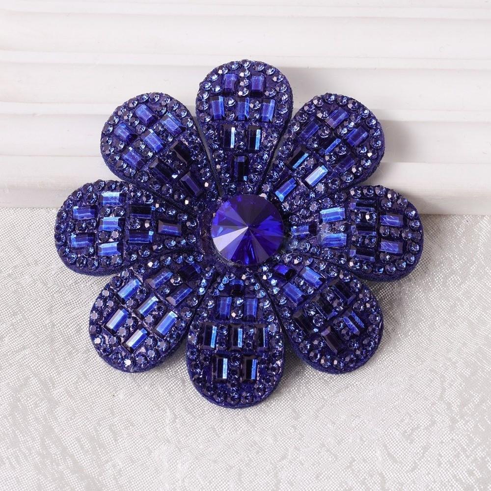 Rhinestone Embellished Non-Woven Fabric Flower Patches Plum Blossom Patches Home Decor