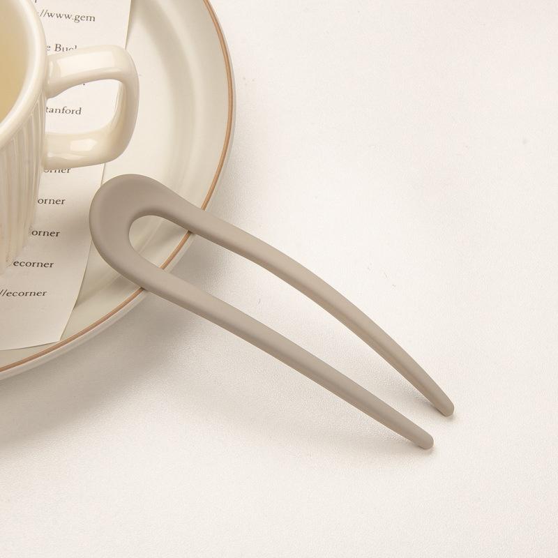 Модные высококлассные заколки для волос конфетных цветов U-образной формы, женские элегантные и сексуальные шпильки, аксессуары для укладки волос для девочек