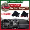 Коврик на приборную панель автомобиля, противосолнечный, для Ford Ranger T6 P375 2012 2013 2014 2015, центральная консоль, коврик для защиты от света, автомобильный аксессуар