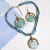 Eye-attractive Earrings Necklace Set Bohemian Ethnic Style Exquisite