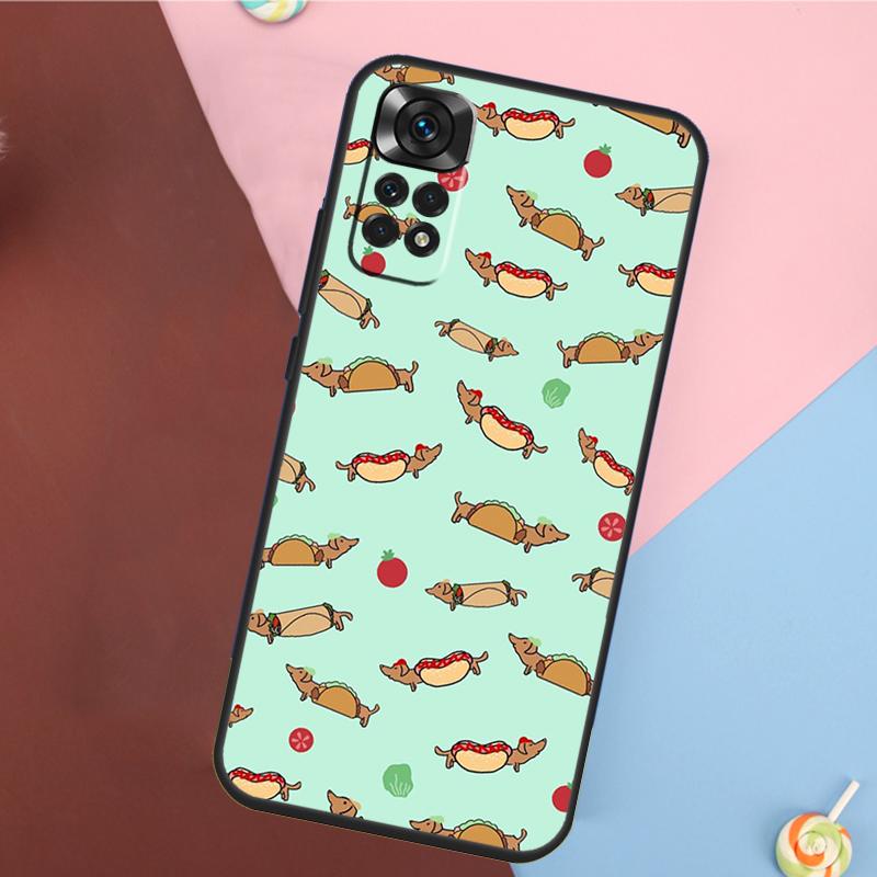 Чехол с собакой таксой для Redmi Note 12 Pro 8 9 10 11 Pro Note 9S 10S 11S 8T Redmi 10 12C 9C 10A 10C