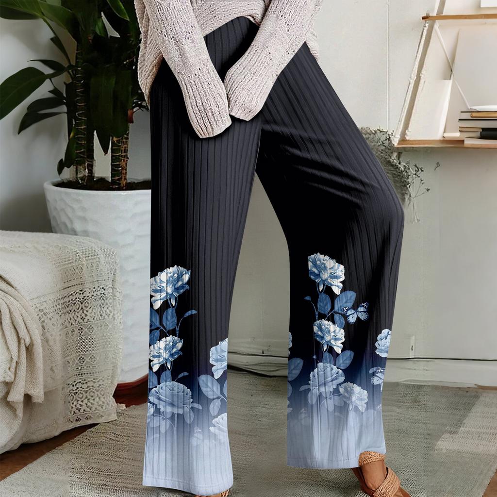 Pajama Pants, Sleepwear, Casual Drawstring Elastic Waist Pants, Comfortable Straight-leg Loose Pants