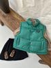 2024 Winter Kids Vests Waistcoats Thicken Warm Down Outerwear Coats Toddler Vest Lightweight Girls Boys Jacket Korea Style