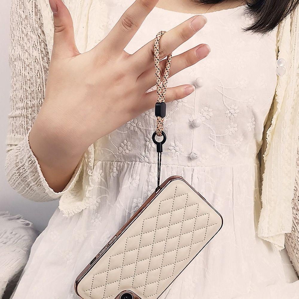 Crossbody Hand-woven Woven Rope Ornaments Neck Hanging Cord  Phone Accessories