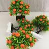 23 Fruits Artificial Orange Tree Decorative Non-fading Plastic Fake Simulation Plant Pot Bonsai for Daily Life