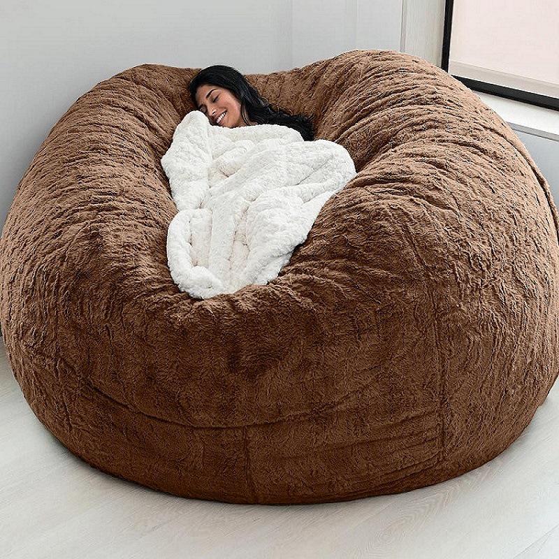 Round Bean Bag Sofa Cover - Sponge Tatami Lazy Seat