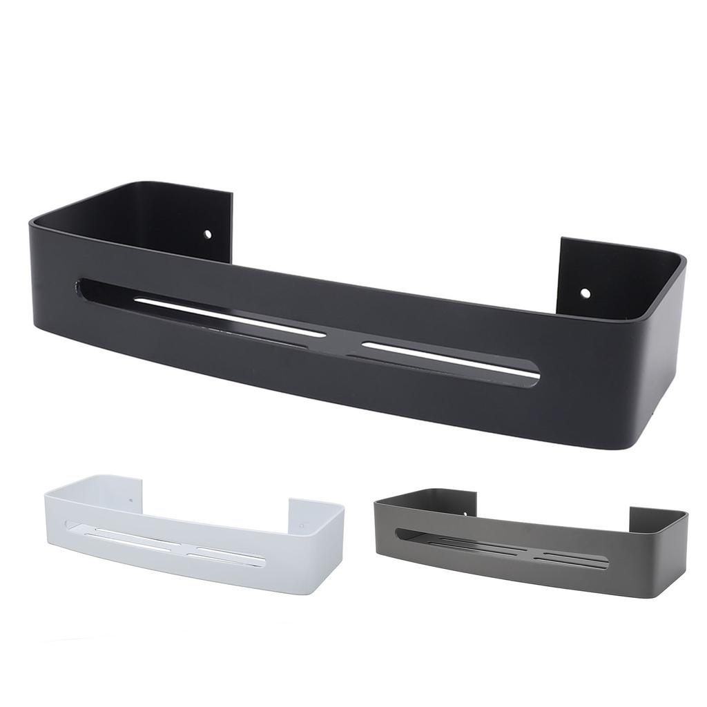 Настенное крепление Полка для ванной комнаты Душевая ванна Однослойная алюминиевая плавающая настенная полка для ванной комнаты