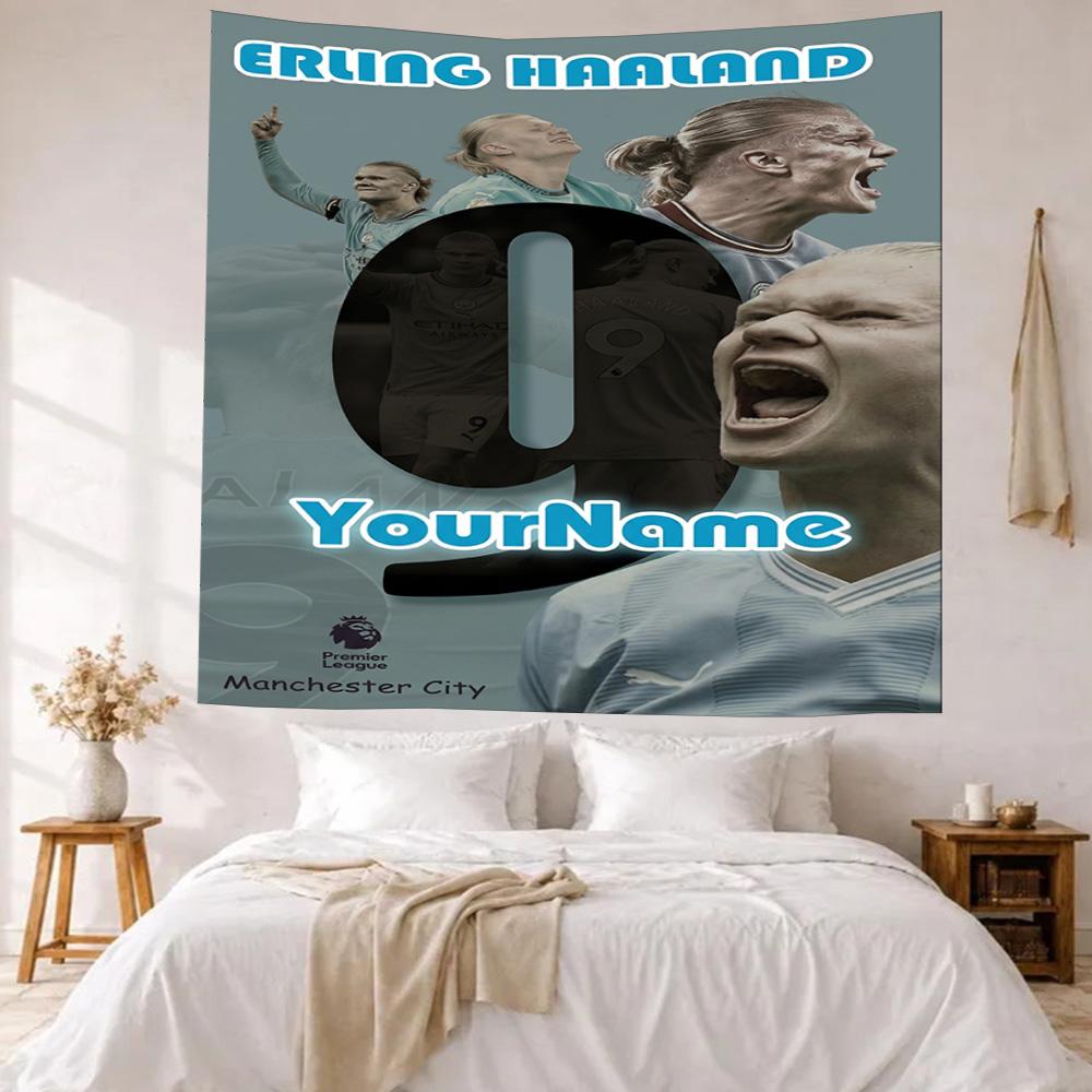 Haaland Custom Your Name Wall Decor Tapestry Art For Pet Memorial Birthdaywedding Party Backdrop Family Gift