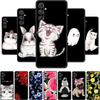 Черный силиконовый чехол для Samsung Galaxy F16 M16 A16 A56 A36 A26 M55 A55 Чехол A M F 16 26 A 55 Coque Мягкая задняя крышка из ТПУ Мультяшный