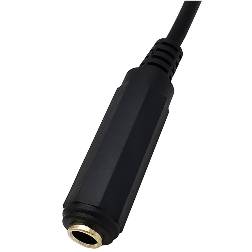 30cm/11.81" 6.35mm 1/4" Female Stereo TRS Jack To Mono RCA Male Aux Cord Line Audio Extension Adapter Cable Wire