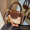 Retro Handbag Women's 2025 New Trendy High-end Color Contrasting Fashion Shoulder Bag Commuter Messenger Dumpling Bag