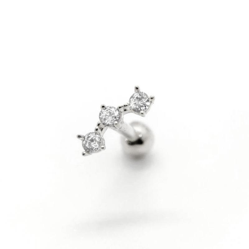 European and American 925 Sterling Silver Piercing Stud Earrings, Earrings, Female Male Devil Nails 2026