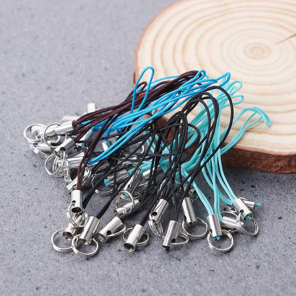 Lanyard Strap Strings Threads Cords Mobile Phone Pendant Jewelry Making Key Chain Jewelry Key Ring