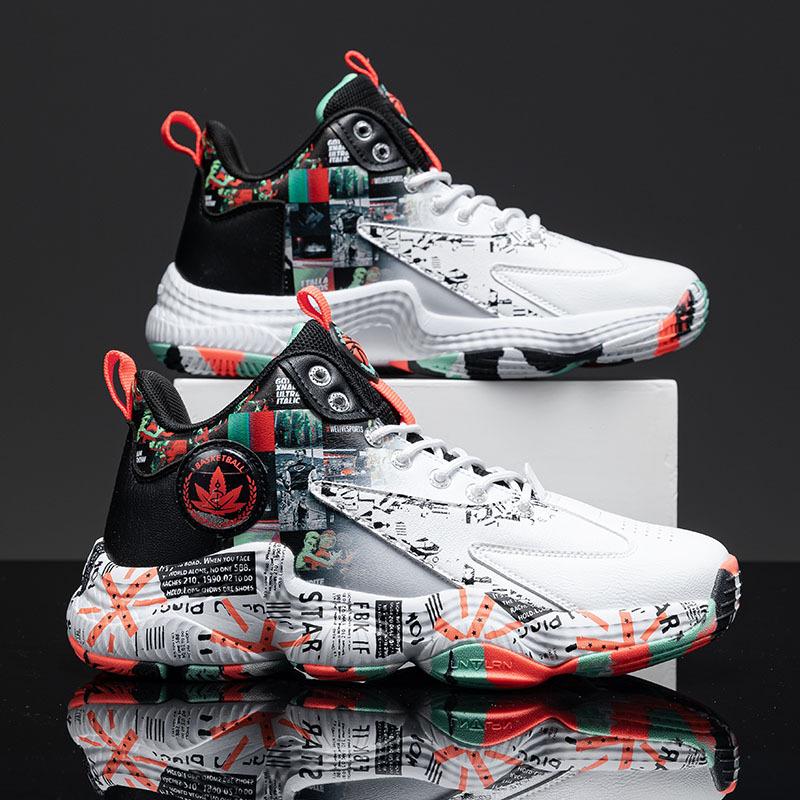 New Basketball Shoes, Men's Tide Is Lighter Than Teenage Student Sports Running Shoes, and Cement Floor Sneakers