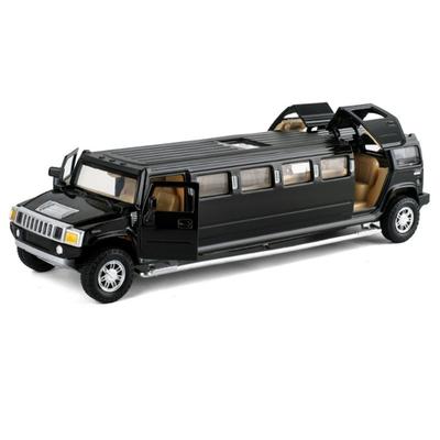 1/32 сплав Hummer H2 удлиненный лимузин металлическая литая модель автомобиля звук и свет инерционный детский игрушечный транспорт подарок
