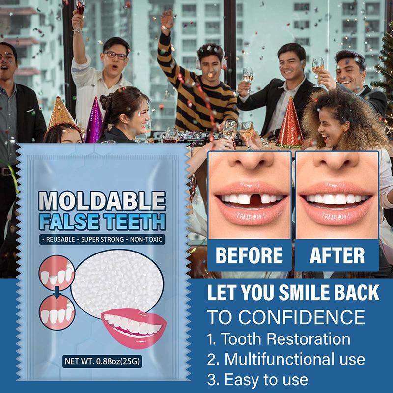 Временный комплект для ремонта зубов, зазоры между зубами, накладные зубы, твердый клей, клей для протезов