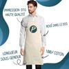 Tablier de cuisine - Merci Bassiste Inoubliable Homme - Noir - Coton résistant - Impression bretonne