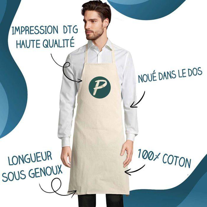 Tablier de cuisine - Merci Bassiste Inoubliable Homme - Noir - Coton résistant - Impression bretonne