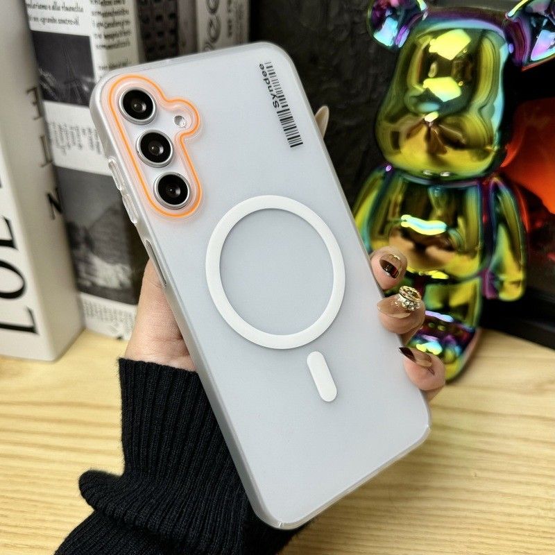 Clear Frosted Phone Case for Samsung Galaxy A57/37/27/17/07 A56/36/26/16/06 A55/35/25/15/05/S A54/34/24/14 Magnetic Wireless Charge Shockproof Cover