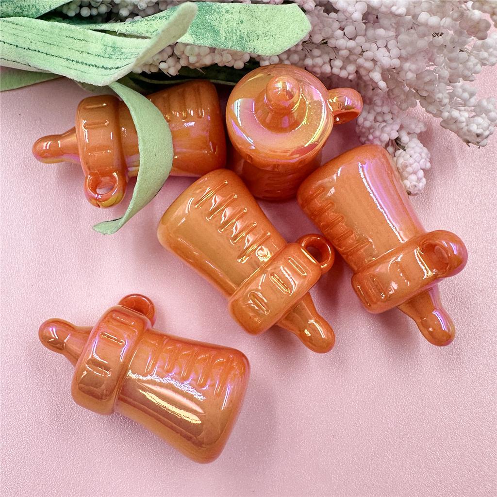 Модные свободные бусины DIY 5 шт. Материал ручной работы Аксессуары для ювелирных изделий для поделок Кормящая бутылочка 20,8*33,7 мм Подвески