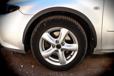 Накладки на арки (SD-SW) (4 шт, черные, ABS-пластик) для Mazda 6 2003-2008 гг