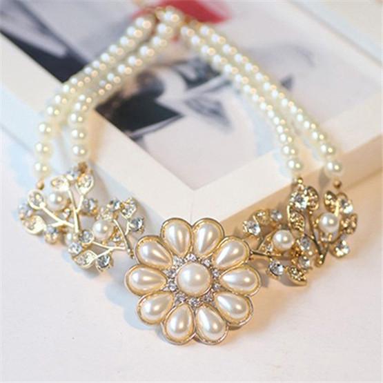 Women's Bohemian Flower Pendant Necklace Choker Jewelry Gift