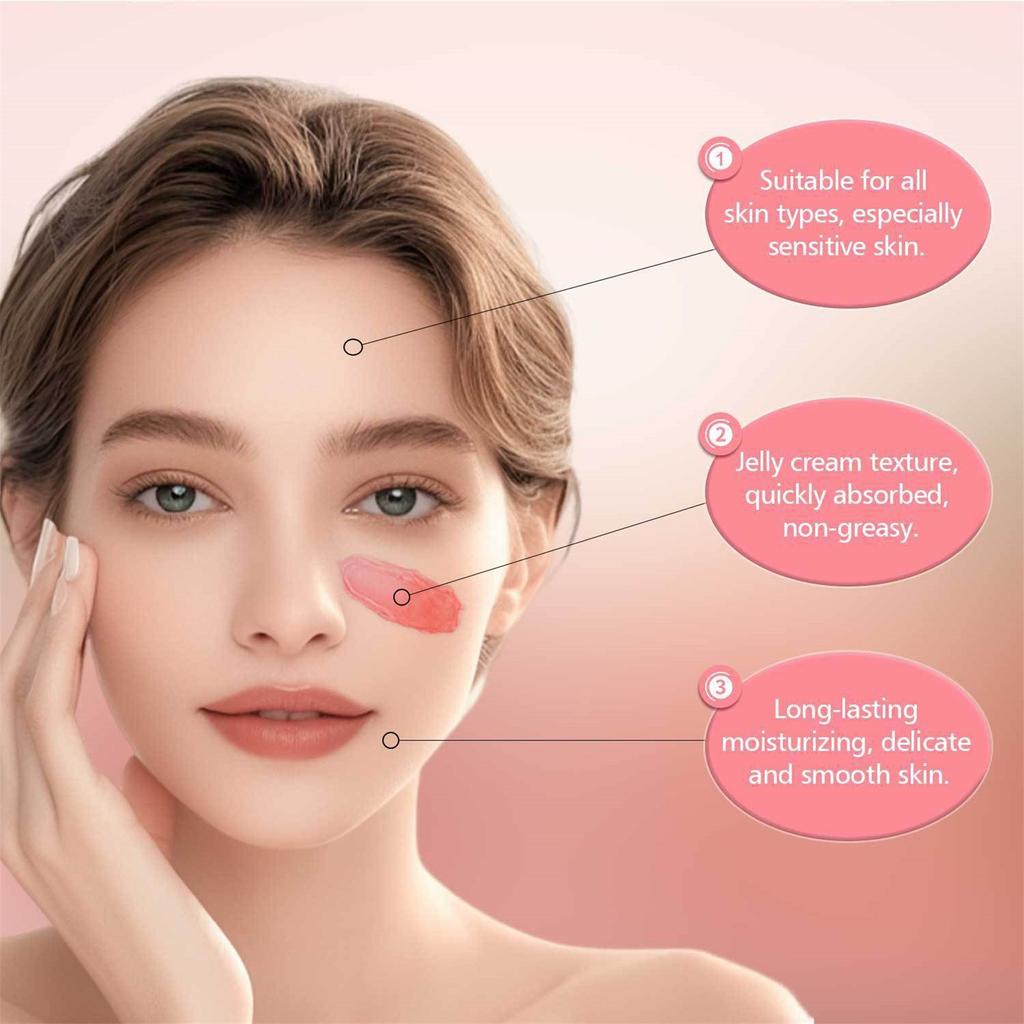 Крем-желе с коллагеном, нежное очищение лица, увлажнение, осветление и укрепление кожи, 50 г