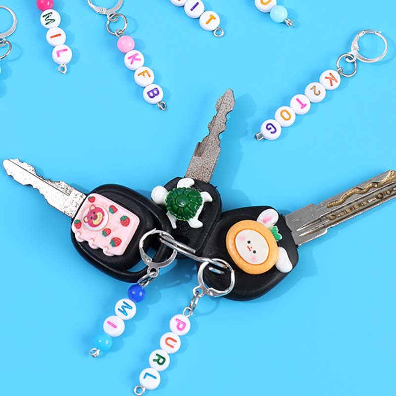 WTEMPO Разноцветный брелок-маркеры для вязания, квилтинга, вязания крючком с бусинами и замком. Идеальный подарок для бабушки или мамы. Швейные принадлежности с сумкой.