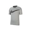 Футболка мужская повседневная спортивная тренировочная дышащая быстросохнущая с круглым вырезом и коротким рукавом серая CZ1355-084