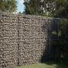 VidaXL Gabion Basket with Lid 100x100x200 Cm Galvanized Iron, Gabion Wall, Gabion Retaining Wall, Fence In 3295225