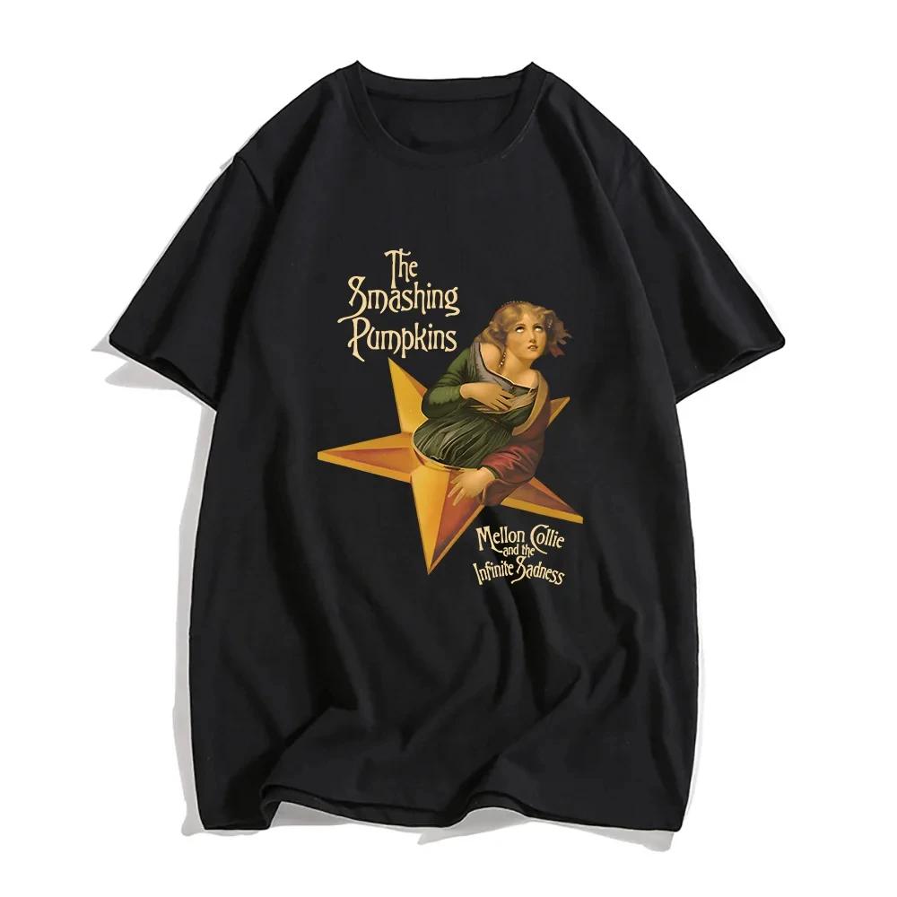 Mellon Collie and The Infinite Sadness T-shirt The Smashing Pumpkins Band Graphic Tshirts Vintage Fashion Printing Shirt