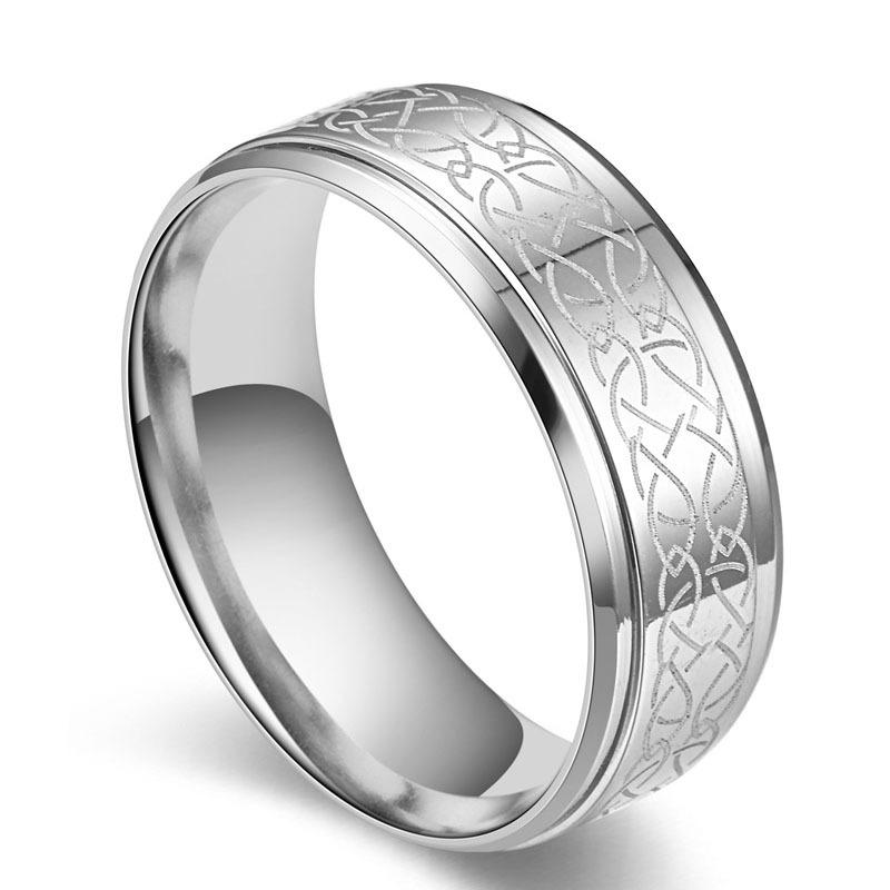 Мужское кольцо из нержавеющей стали, мужское и женское одиночное кольцо из титановой стали, кольцо для пары, кольцо с хвостом