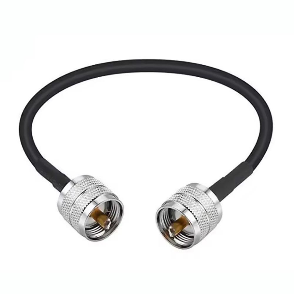 30cm/50cm/1m UHF Male to Male Connector Brass Copper RF Coaxial Pigtail Jumper Adapter