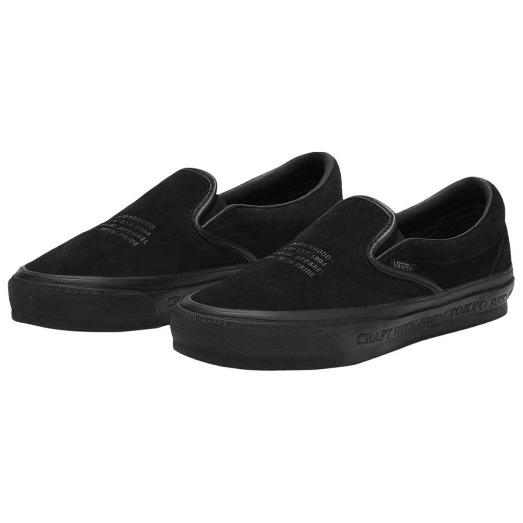 Neighborhood X Vans Slip-On 98 OTW Классические Удобные Универсальные Прочные Низкие Кеды для Скейтбординга Мужские кроссовки Черные VN000EDGBLA