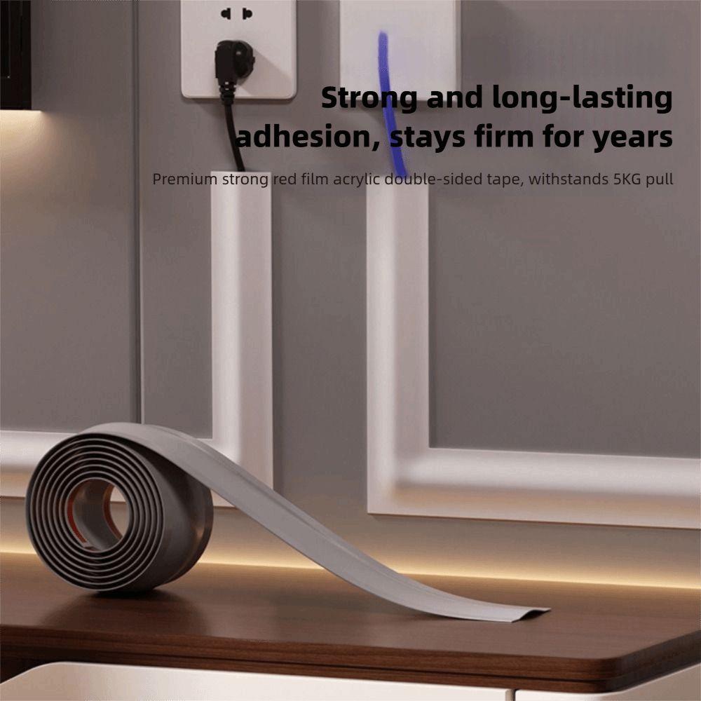 High Quality 1m/2m Cord Cover Soft Durable Wire Cover Flexible Cable Management Cord Hider Office