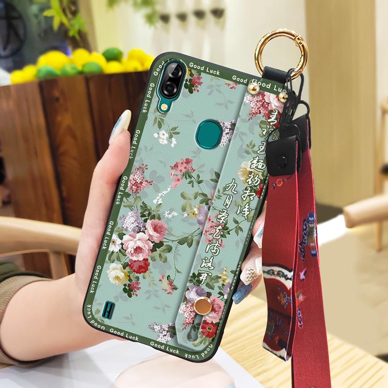 Мягкий силиконовый чехол для телефона Blackview A60 Pro Водонепроницаемая задняя крышка Подставка Противоударный Пылезащитный Прочный Ремешок