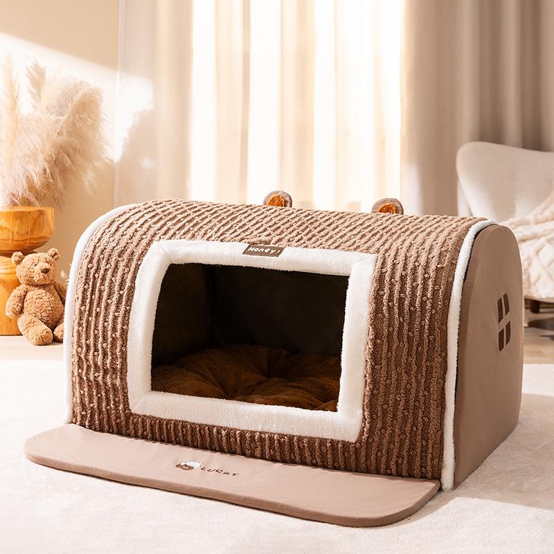 Полностью закрытое водонепроницаемое гнездо для домашних животных для собак и кошек - Осень/Зима