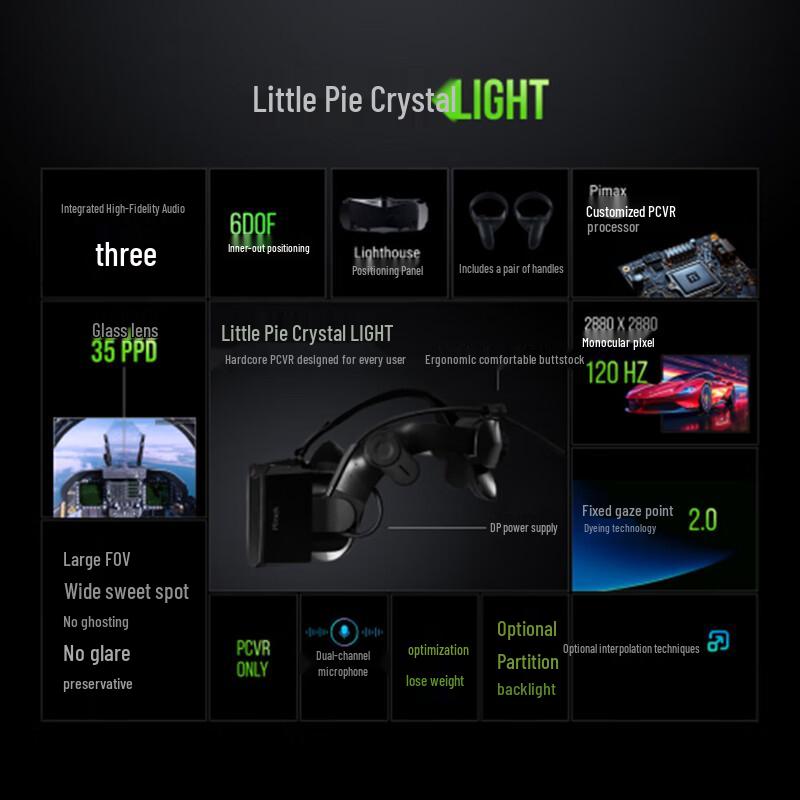 Pimax Crystal Light PC VR Headset