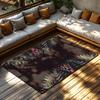 Unique Abstract Art Doormat Indoor Outdoor Rug Modern Geometric Pattern Floor Mat Home Decor Living Room Kitchen Accent Rug Wash