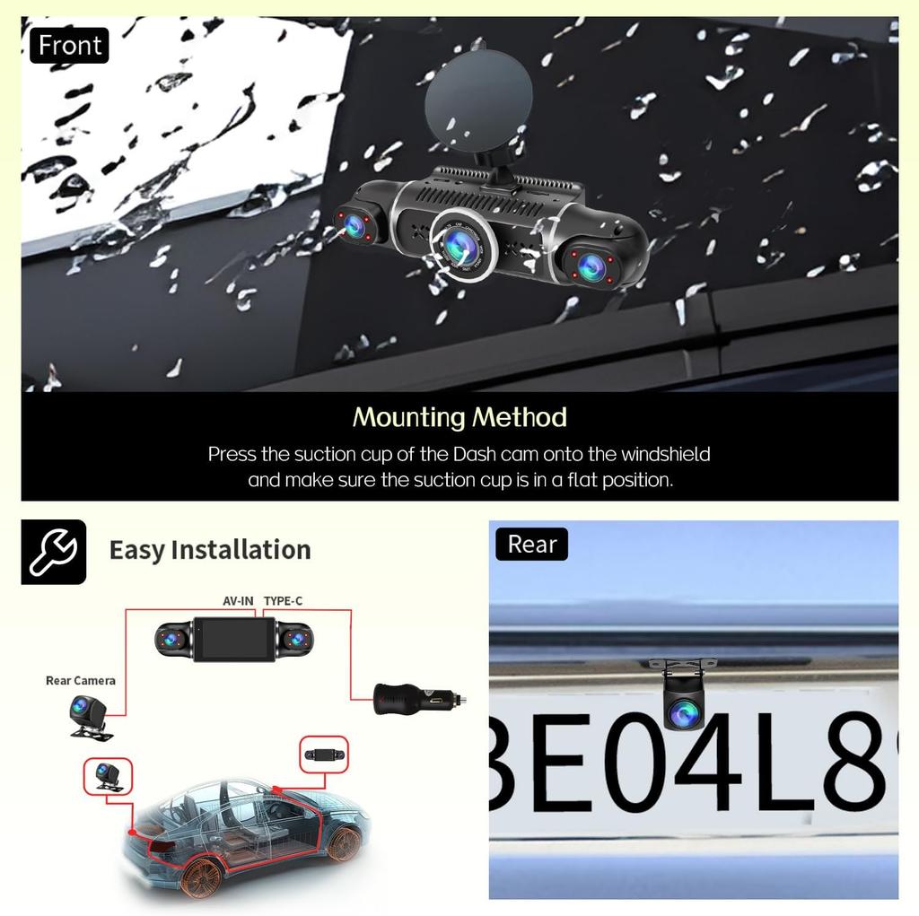 4 канала видеорегистратор HD 1080P автомобильный видеорегистратор WiFi 4 камеры автомобильный видеорегистратор ночное видение монитор парковки циклическая запись