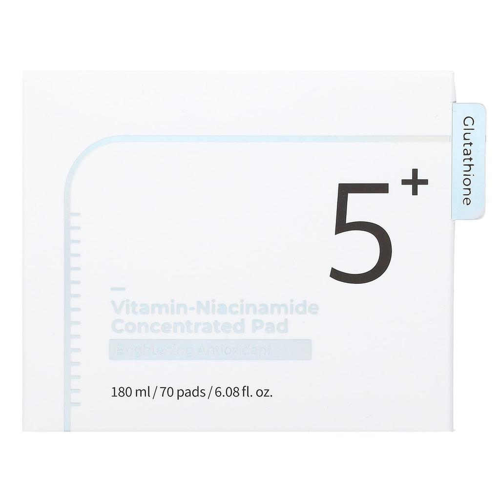 No.5 Vitamin-Niacinamide Concentrated Pads, 70 Sheets, 180Ml(6.08Fl Oz)